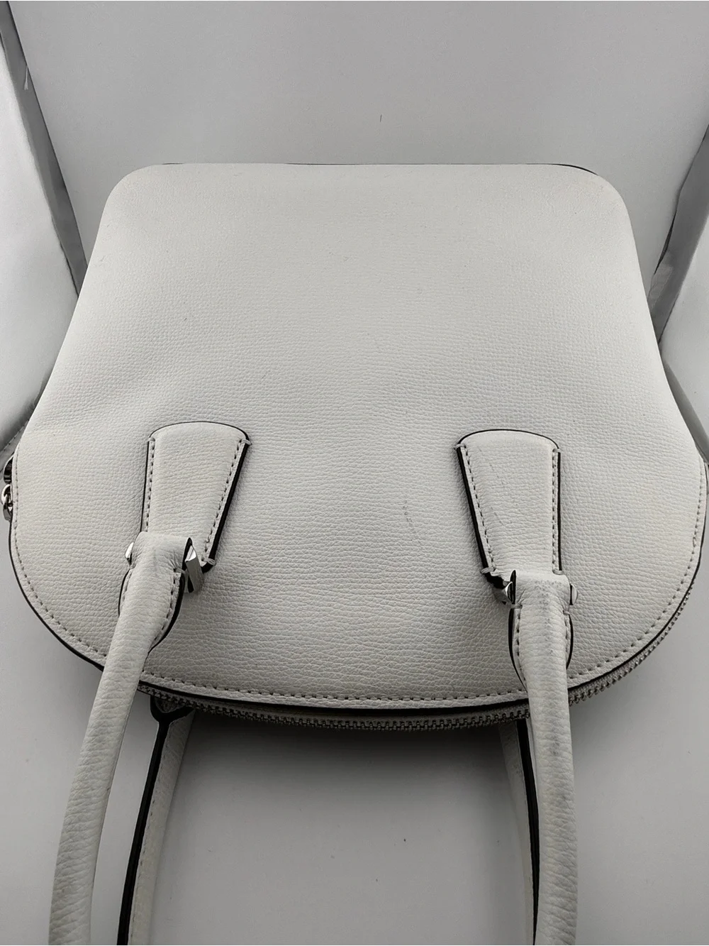 Kate Spade Sylvia Perforated Large Dome Satchel - Optic White